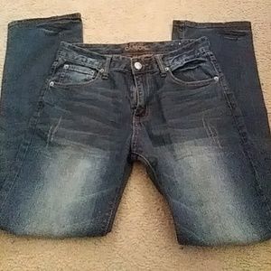 Carbon Mens 30x32 Distressed Jeans